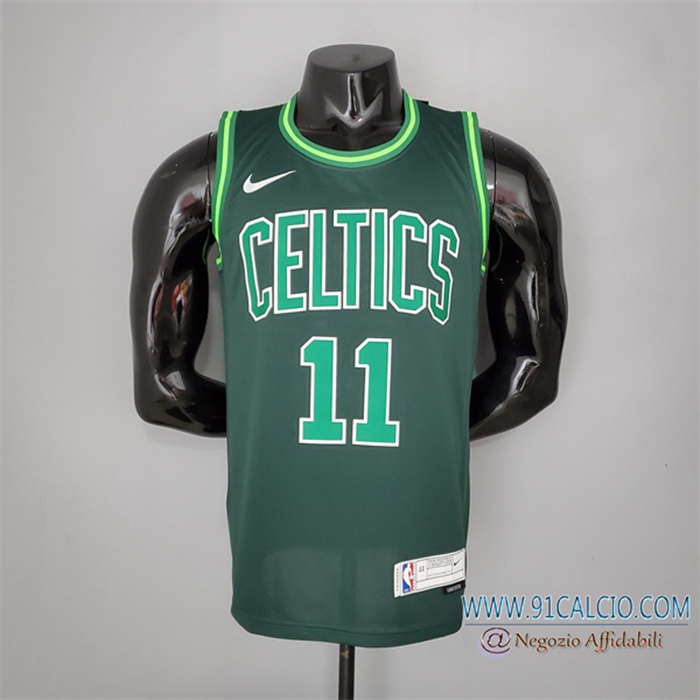 Maglia Boston Celtics (IrVing #11) 2021 Verde Bonus Edition Dark
