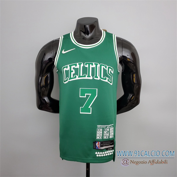 Maglia Boston Celtics (Brown #7) 2022 Verde Teltes City Edition