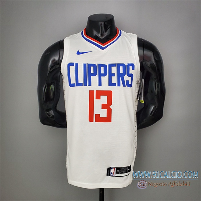 Maglia Los Angeles Clippers (George #13) Bianco Limited Edition