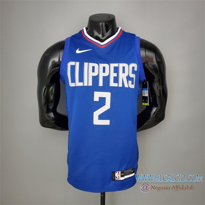 Maglia Los Angeles Clippers (Leonard #2) Blu Limited Edition