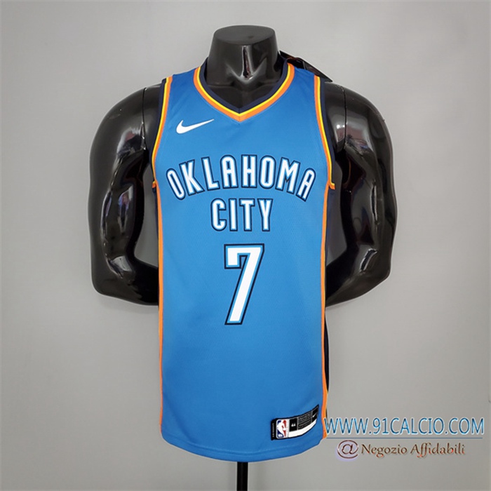Maglia Oklahoma City Thunder (Anthony #7) Blu