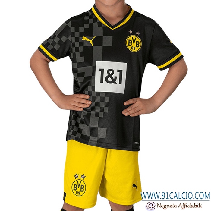 Nuova Maglie Calcio Dortmund Bambino Seconda 2022/2023