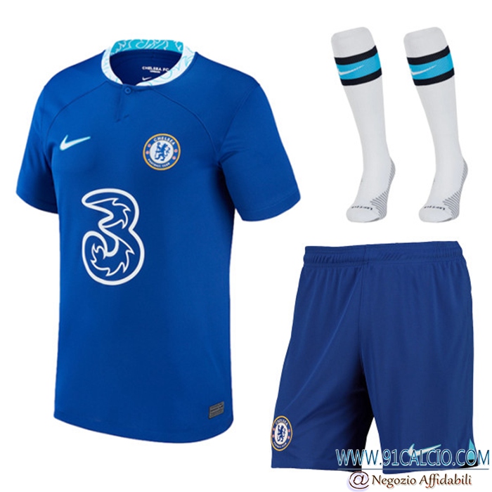 Kit Maglia FC Chelsea Prima (Pantaloncini + Calzini) 2022/2023