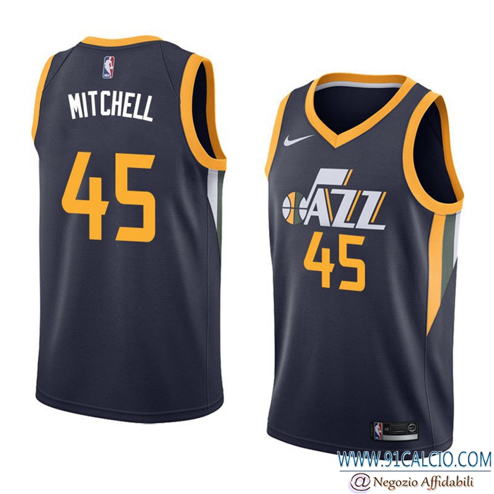 Maglia Utah Jazz (MITCHELL #45) Nero