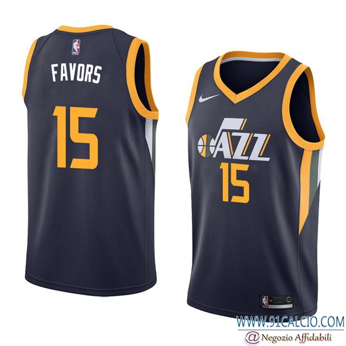 Maglia Utah Jazz (FAVORS #15) Nero