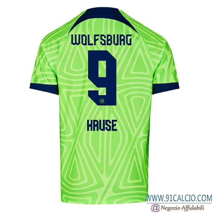Maglie Calcio Vfl Wolfsburg (KRUSE #9) 2022/23 Prima