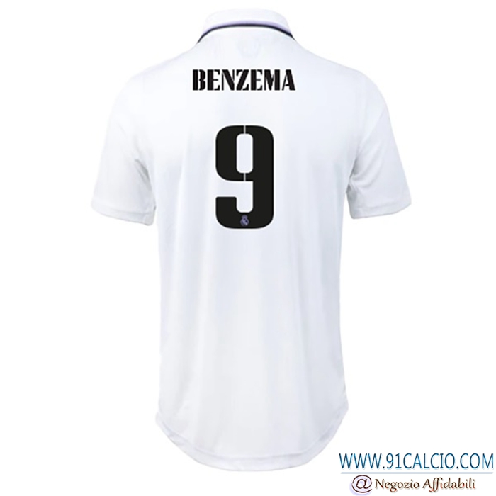 Maglie Calcio Real Madrid (BENZEMA #9) 2022/23 Prima