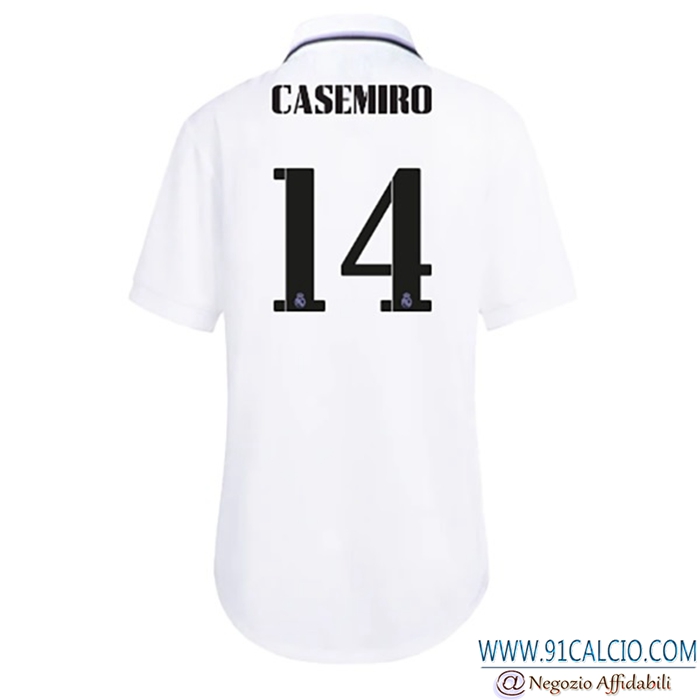 Maglie Calcio Real Madrid (CASEMIRO #14) 2022/23 Prima