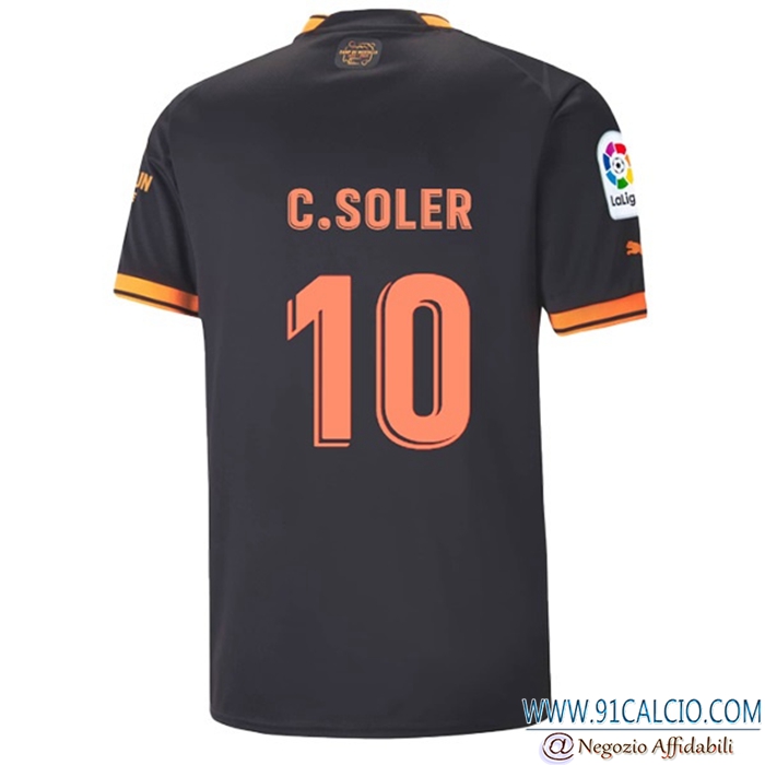 Maglie Calcio Valencia (C.SOLER #10) 2022/23 Seconda