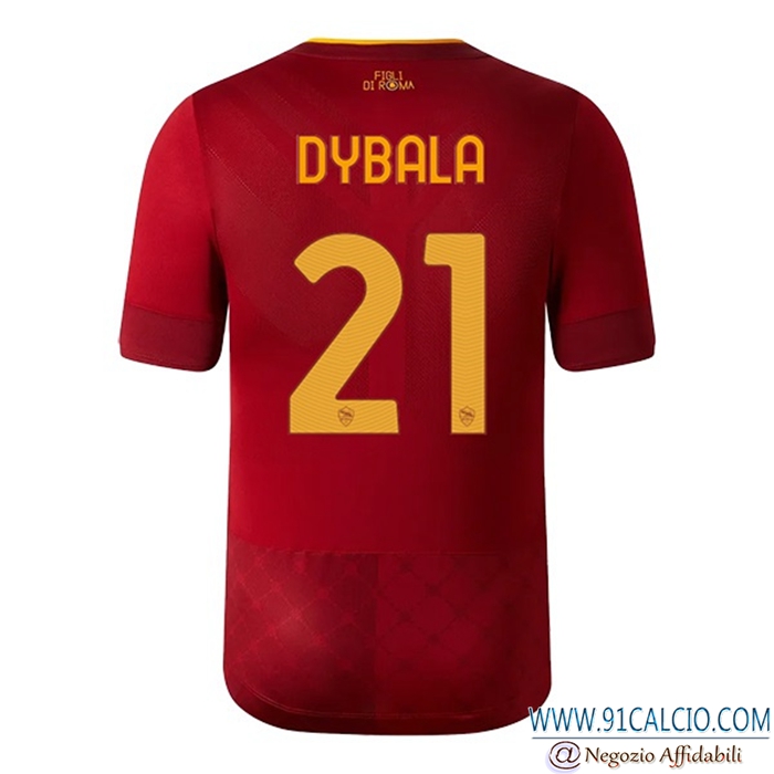 Maglie Calcio AS Roma (DYBALA #21) 2022/23 Prima