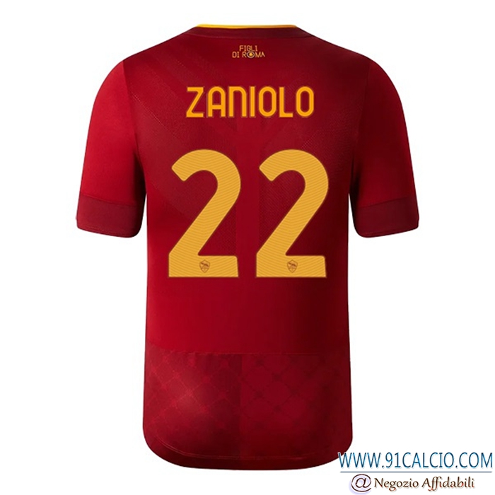 Maglie Calcio AS Roma (ZANIOLO #22) 2022/23 Prima