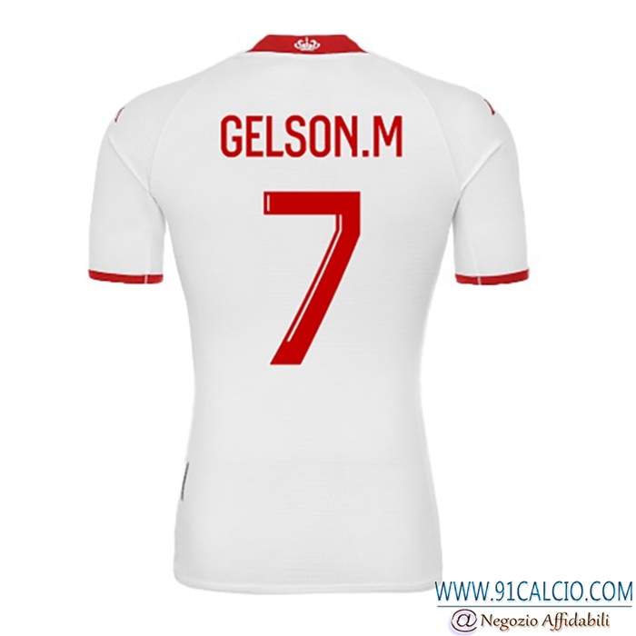 Maglie Calcio AS Monaco (GELSON.M #7) 2022/23 Prima