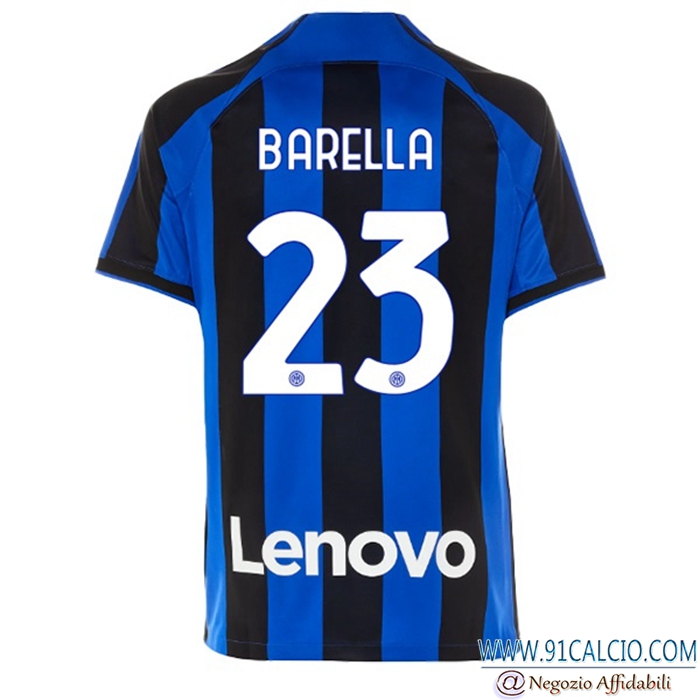 Maglie Calcio Inter Milan (BARELLA #23) 2022/23 Prima