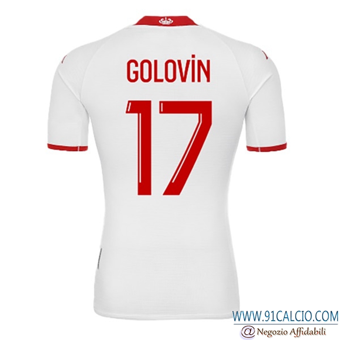 Maglie Calcio AS Monaco (GOLOVIN #17) 2022/23 Prima