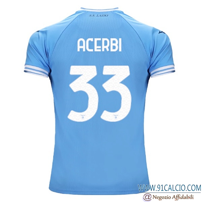 Maglie Calcio SS Lazio (ACERBI #33) 2022/23 Prima