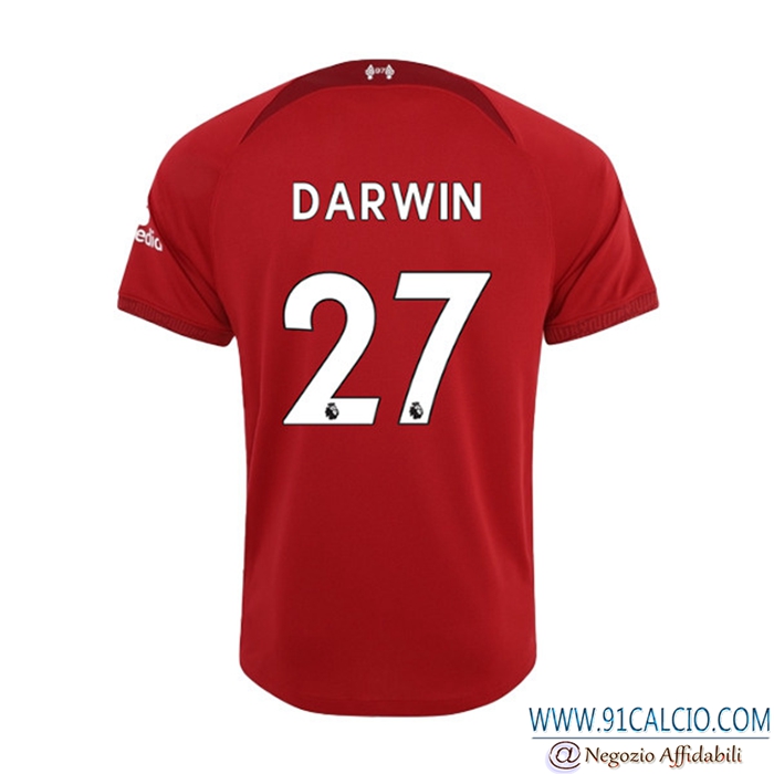 Maglie Calcio Liverpool (DARWIN #27) 2022/23 Prima