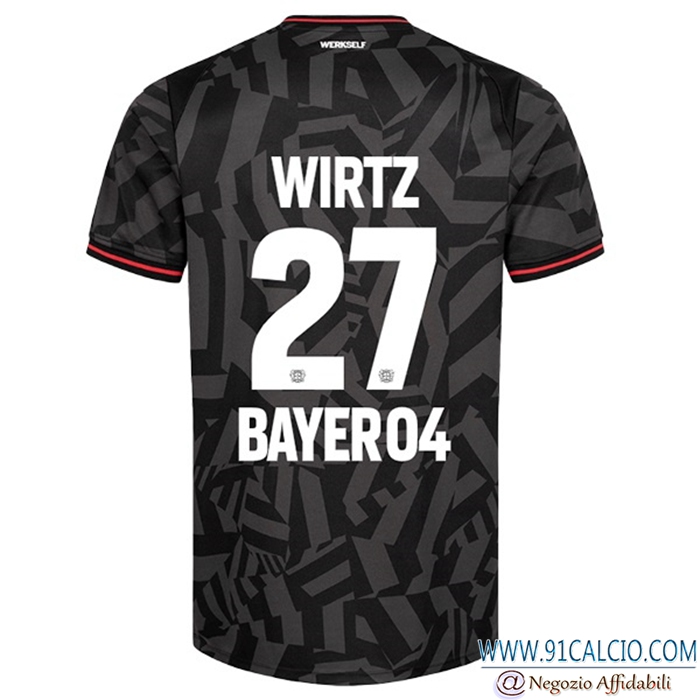 Maglie Calcio Leverkusen (WIRTZ #27) 2022/23 Seconda