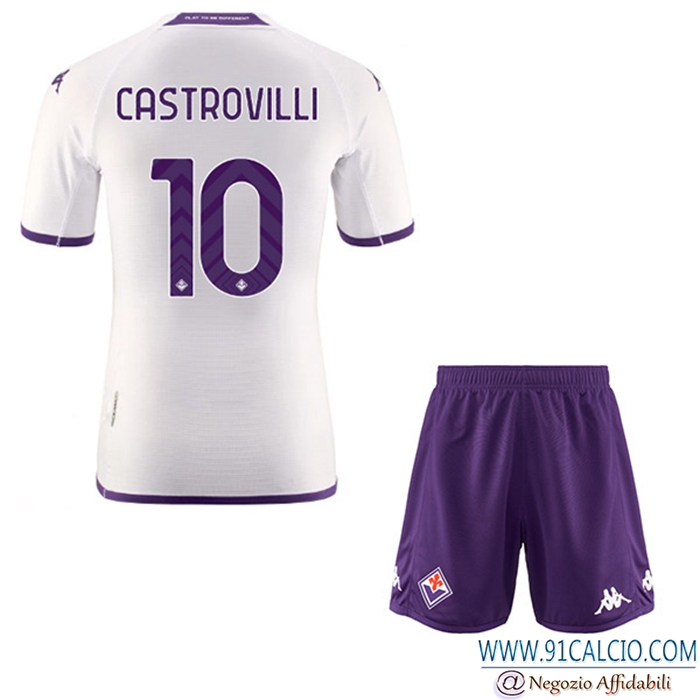 Maglie Calcio ACF Fiorentina (CASTROVILLI #10) Bambino Seconda 2022/23