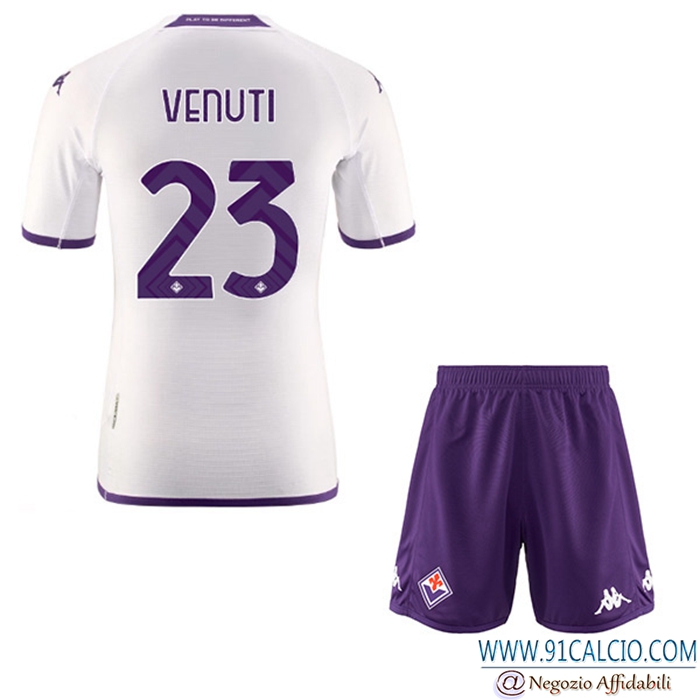 Maglie Calcio ACF Fiorentina (VENUTI #23) Bambino Seconda 2022/23
