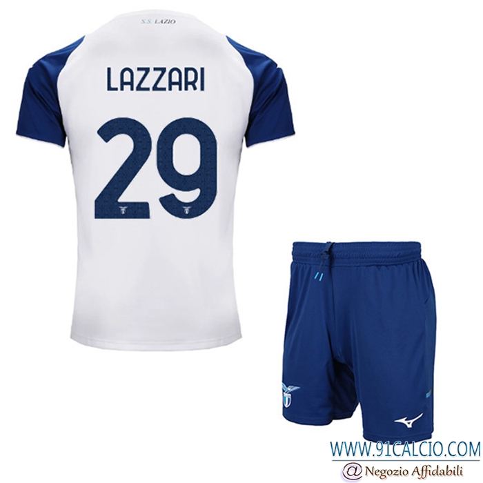 Maglie Calcio SS Lazio (LAZZARI #29) Bambino Terza 2022/23