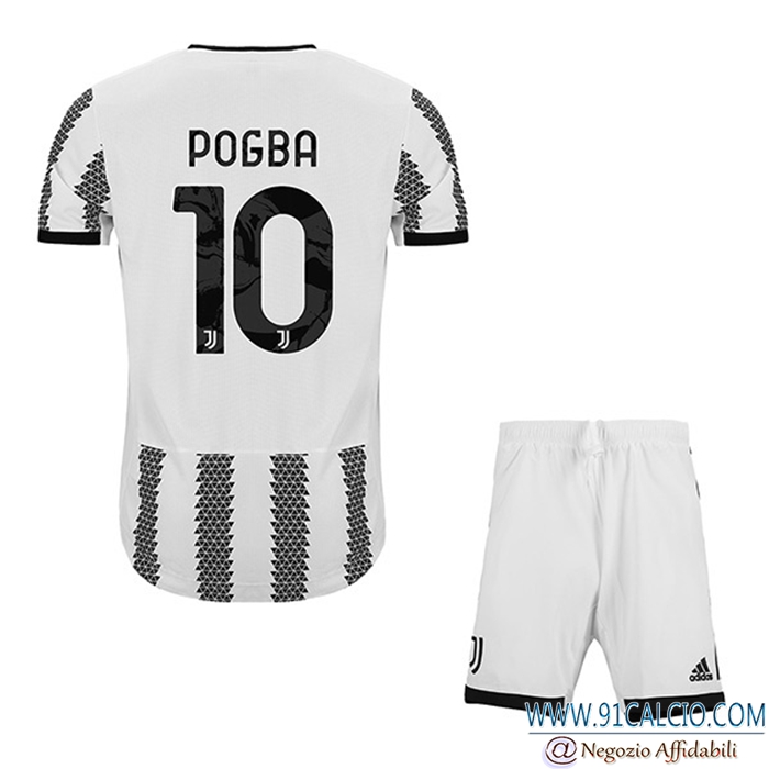 Maglie Calcio Juventus (POGBA #10) Bambino Prima 2022/23