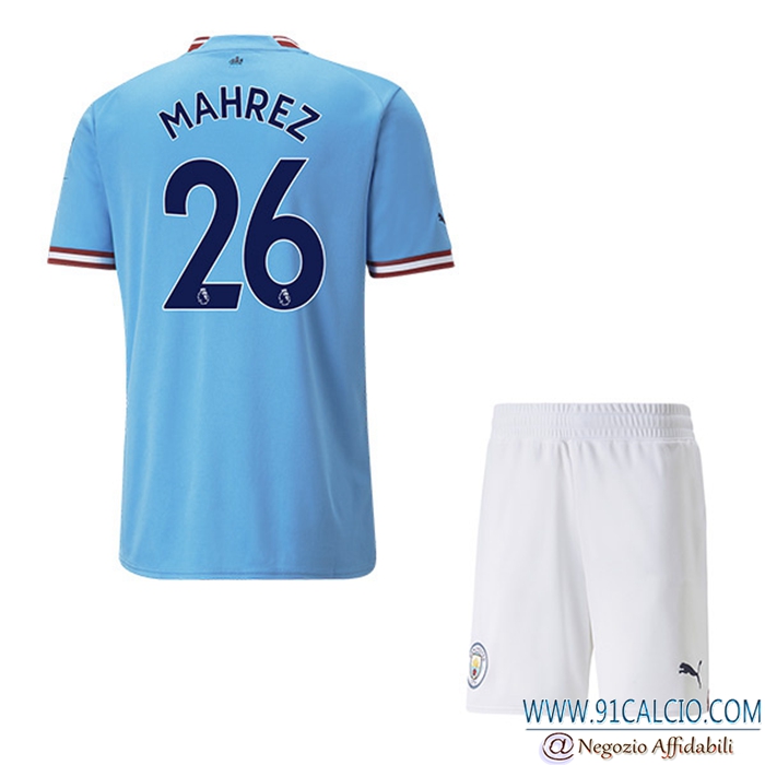 Maglie Calcio Manchester City (MAHREZ #26) Bambino Prima 2022/23