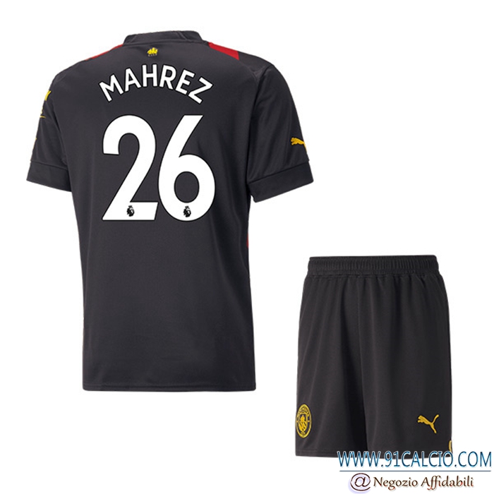 Maglie Calcio Manchester City (MAHREZ #26) Bambino Seconda 2022/23