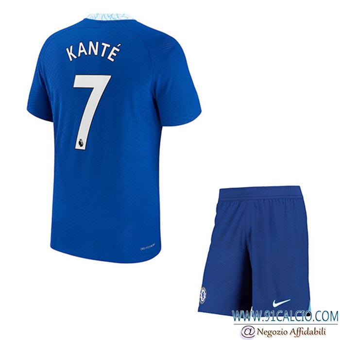 Maglie Calcio FC Chelsea (KANTÉ #7) Bambino Prima 2022/23