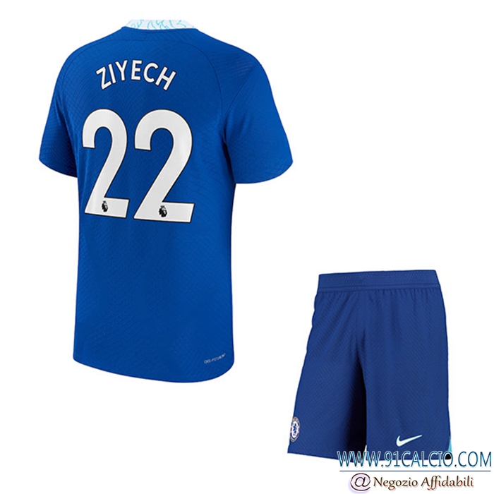 Maglie Calcio FC Chelsea (ZIYECH #22) Bambino Prima 2022/23