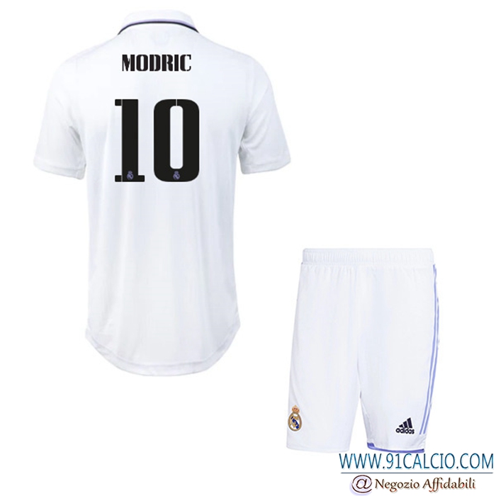 Maglie Calcio Real Madrid (MODRIC #10) Bambino Prima 2022/23