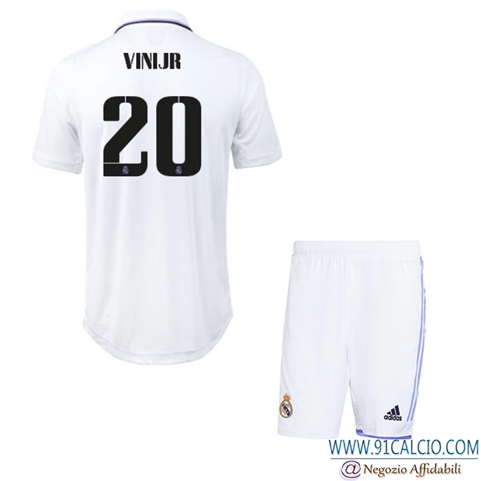 Maglie Calcio Real Madrid (VINIJR #20) Bambino Prima 2022/23