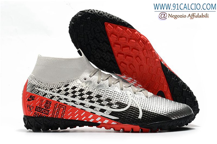 Nike Scarpe Da Calcio Mercurial Superfly 7 Elite MDS TF D'argento