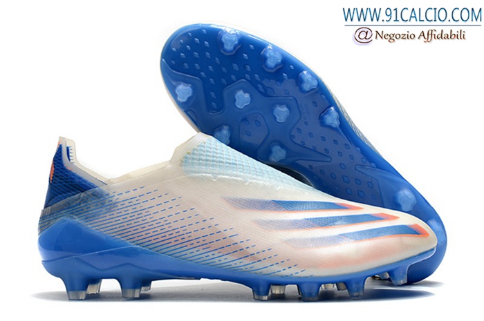 Adidas Scarpe Da Calcio X Ghosted AG Bianco/Blu