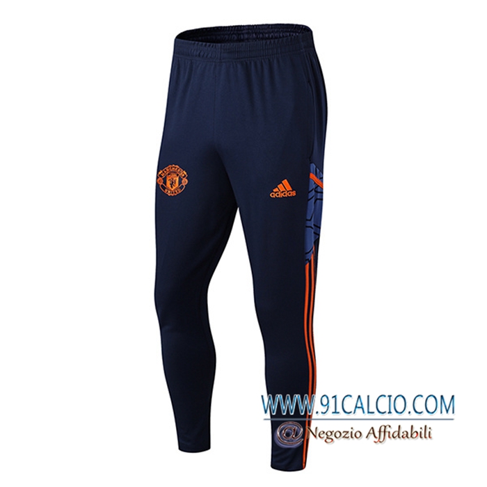 Pantaloni Da Allenamento Manchester United Blu Marine 2022/2023