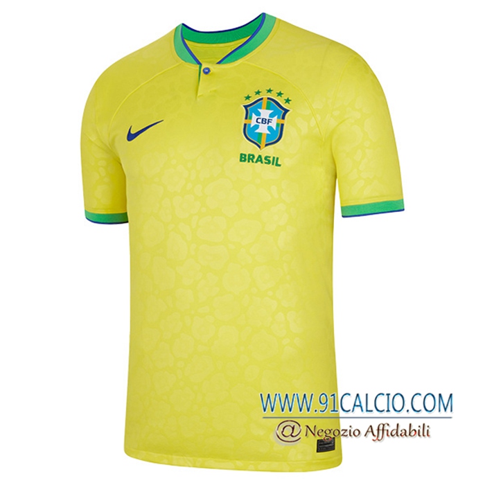 Nuova Maglie Calcio Brasile Prima Coppa Del Mondo 2022