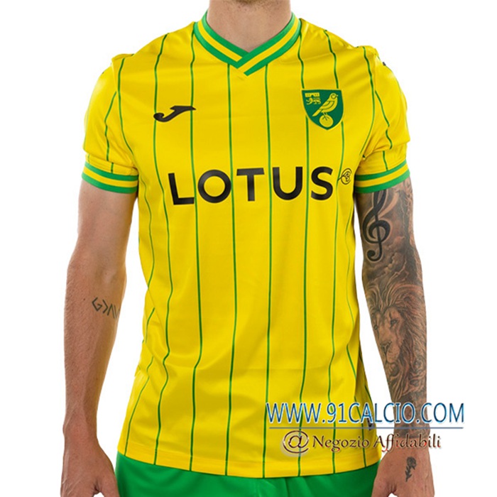 Nuova Maglie Calcio Norwich City Prima 2022/2023 Nuova Maglie Calcio Norwich City Prima 2022/2023