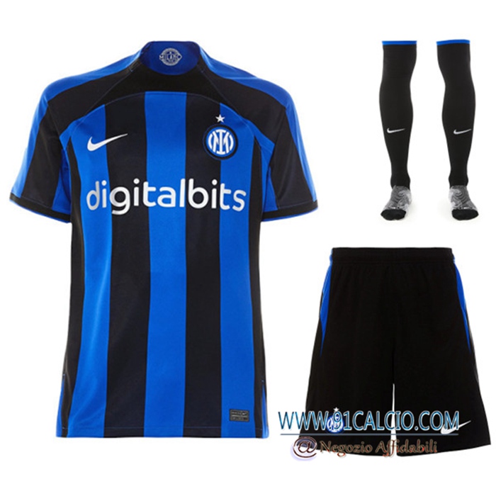 Kit Maglia Inter Milan Prima (Pantaloncini + Calzini) 2022/2023