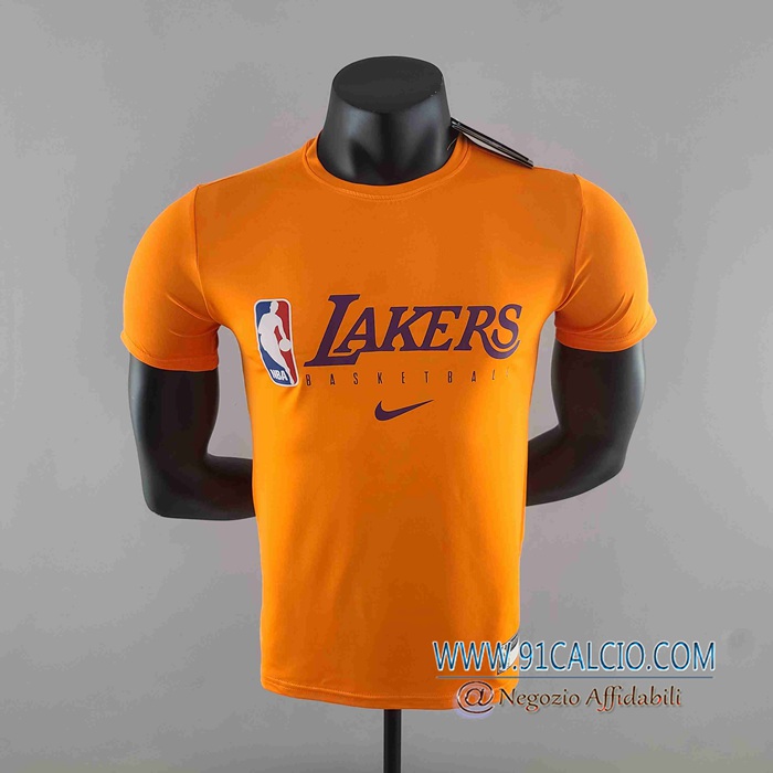NBA Los Angeles Lakers T-Shirt Arancia #K000220