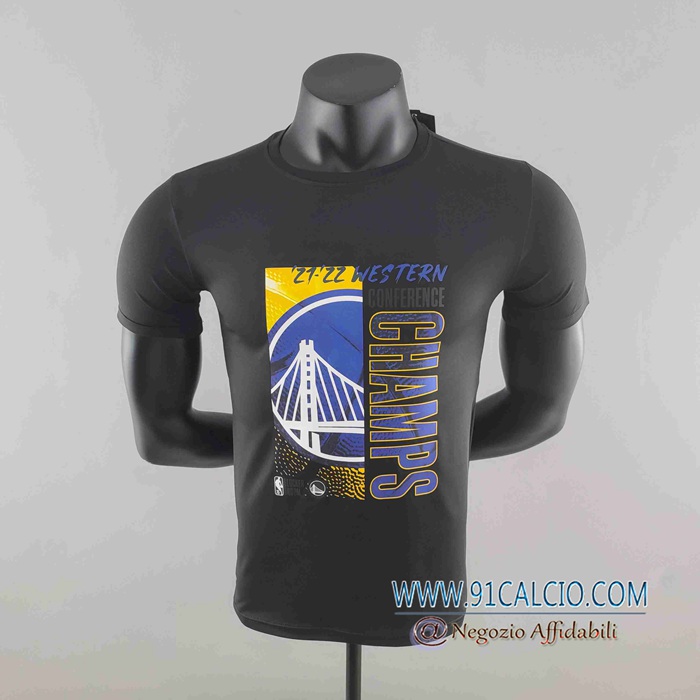 NBA Golden State Warriors T-Shirt Nero #K000223