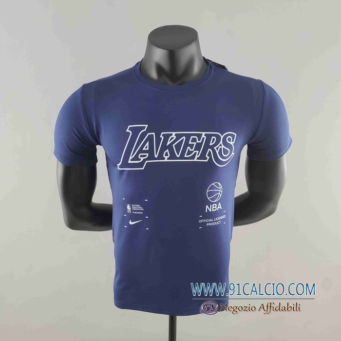 NBA Los Angeles Lakers T-Shirt Nero blu navy #K000227