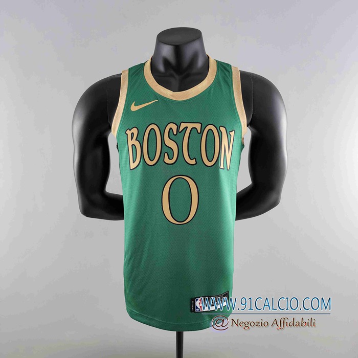 Maglia Boston Celtics (TATUM #0) 2020 Verde City Edition