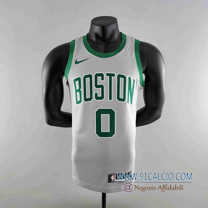 Maglia Boston Celtics (TATUM #0) Grigio