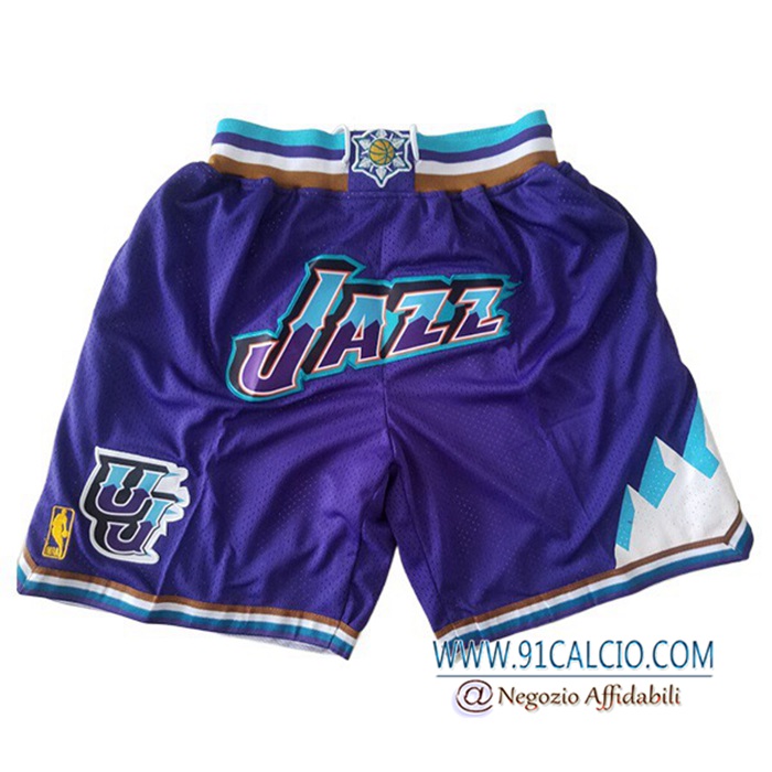 Pantaloncini NBA Utah Jazz viola