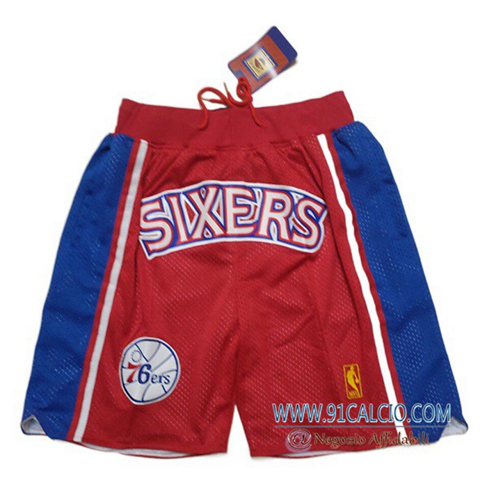 Pantaloncini NBA Philadelphia 76ers Rosso