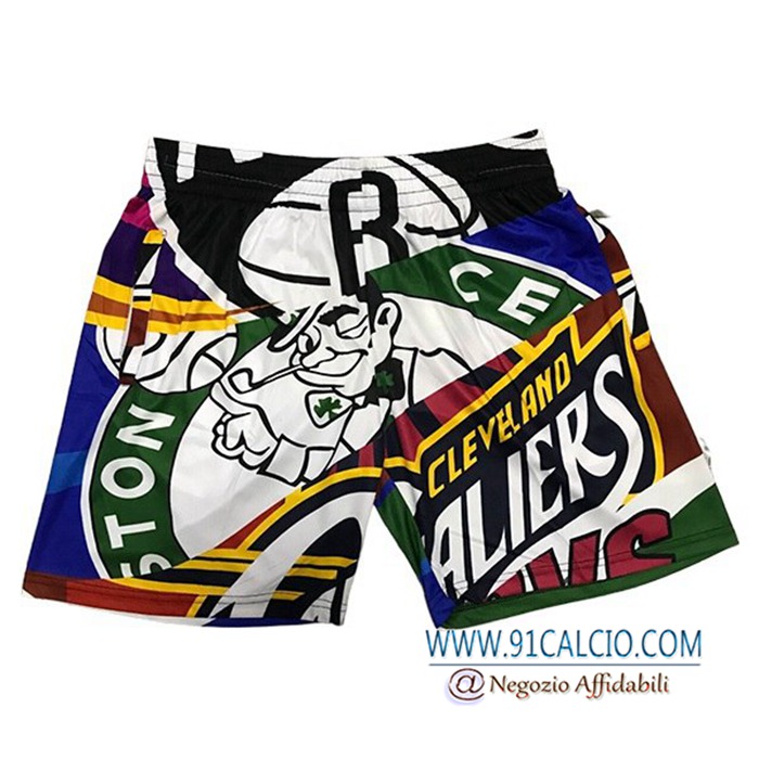 Pantaloncini NBA Boston Celtics Verde/Bianco