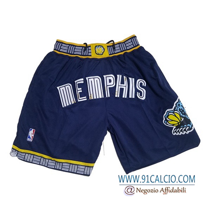Pantaloncini NBA Memphis Grizzlies blu navy