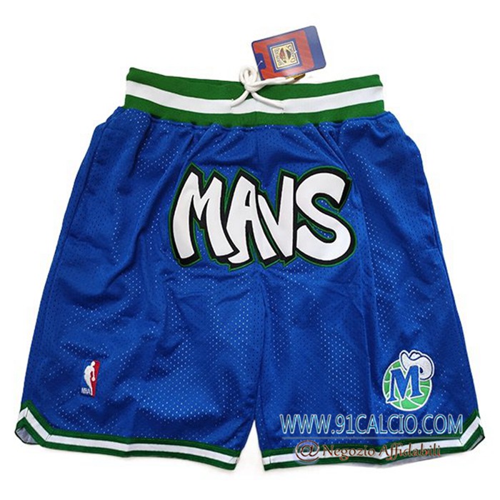 Pantaloncini NBA Dallas Mavericks Blu
