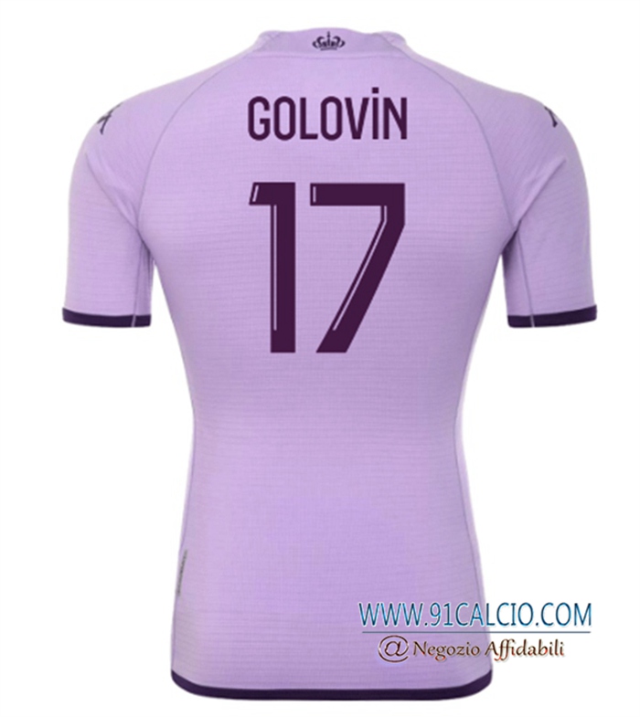 Maglie Calcio AS Monaco (GOLOVIN #17) 2022/2023 Terza