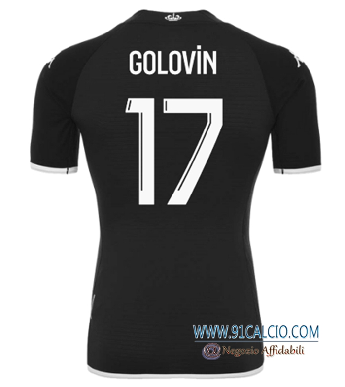 Maglie Calcio AS Monaco (GOLOVIN #17) 2022/2023 Seconda