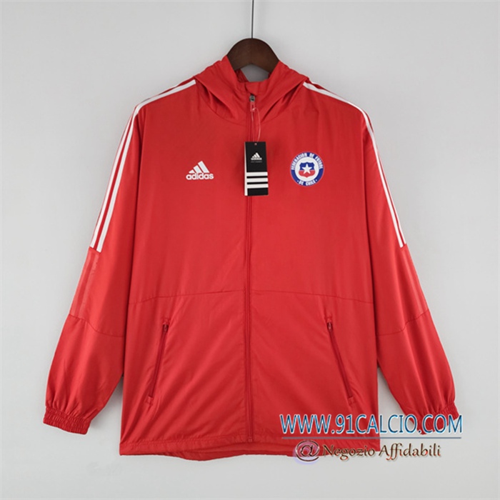Giacca A Vento Chile Rosso 2022/2023 Giacca A Vento Chile Rosso 2022/2023